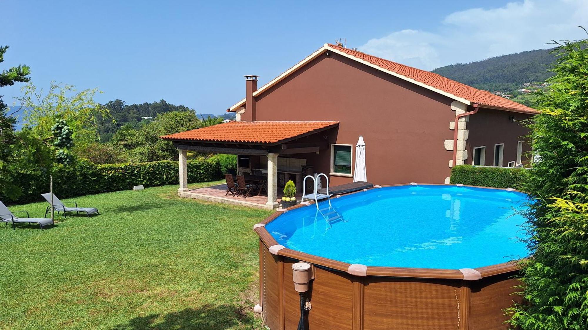 Chalet Rural 400 M Playa Piscina Barbacoa Chimenea بْويوْ المظهر الخارجي الصورة