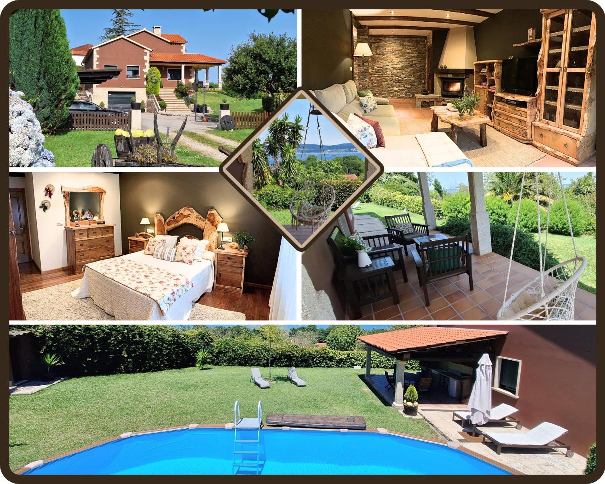 Chalet Rural 400 M Playa Piscina Barbacoa Chimenea بْويوْ المظهر الخارجي الصورة